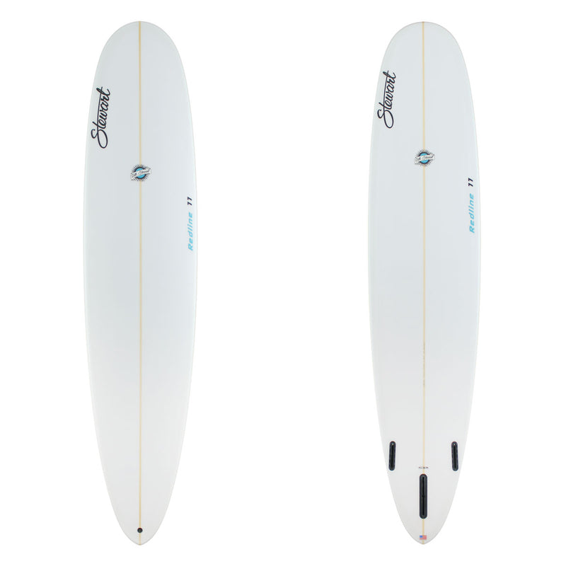 Stewart Longboard 9'0" Redline 11 (9'0", 23 3/4", 3 1/4") B#129098 clear and sanded only