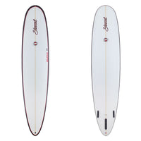 Stewart Redline 11 Poly with clear deck and bottom with black rails with red pinlines. There are black and red logos.
Board # 129196