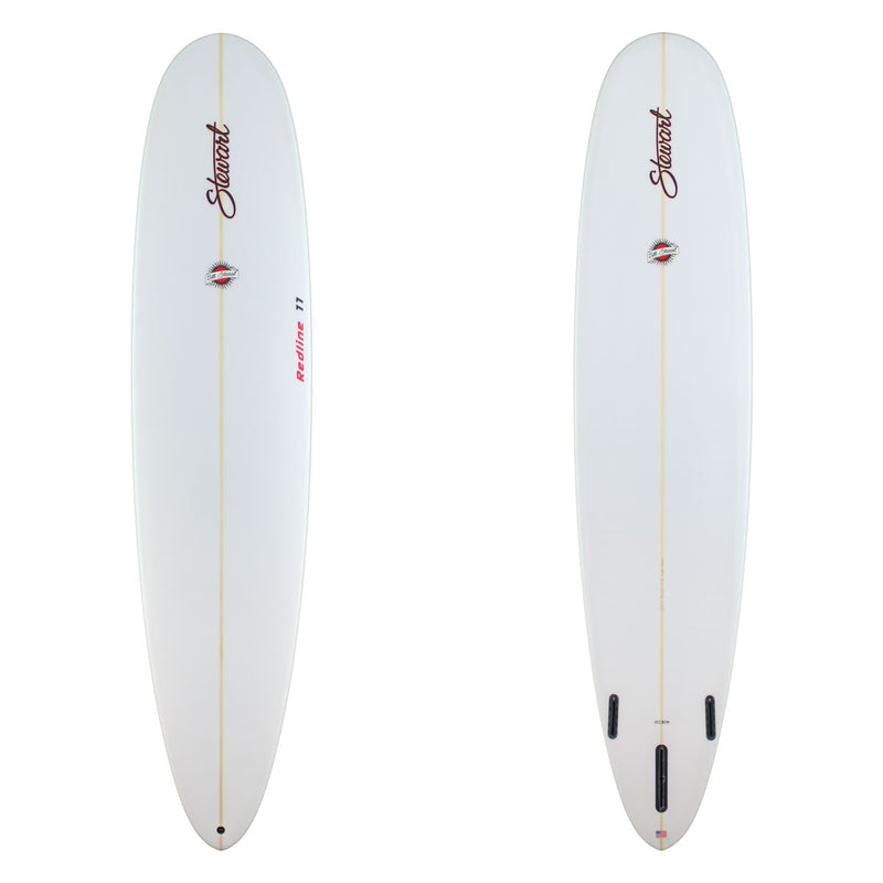 Stewart Longboard 9'0" Redline 11 (9'0", 24", 3 1/2") B#129214 clear and sand only