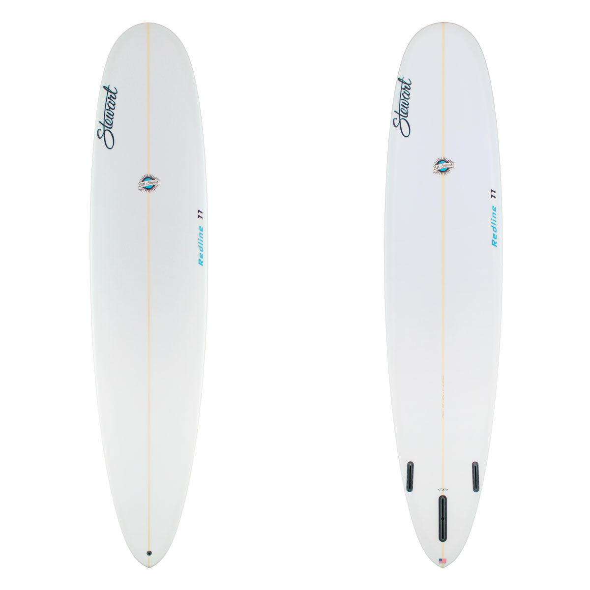 Stewart Longboard 9'0" Redline 11 (9'0", 23 1/2", 3") B#129278 clear and sanded only