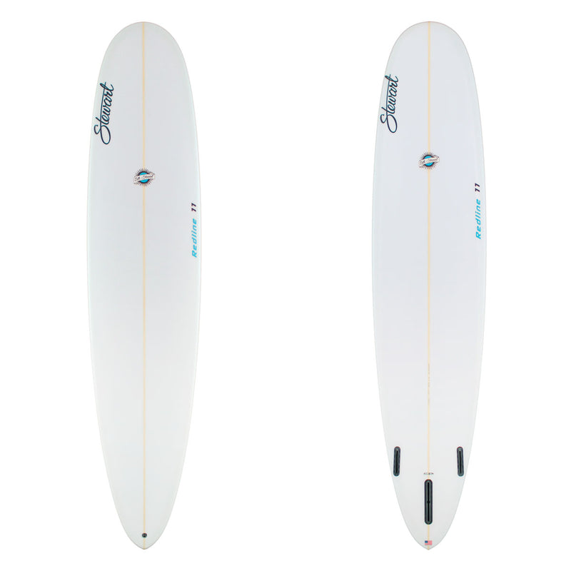Stewart Longboard 9'0" Redline 11 (9'0", 23 1/2", 3") B#129278 clear and sanded only