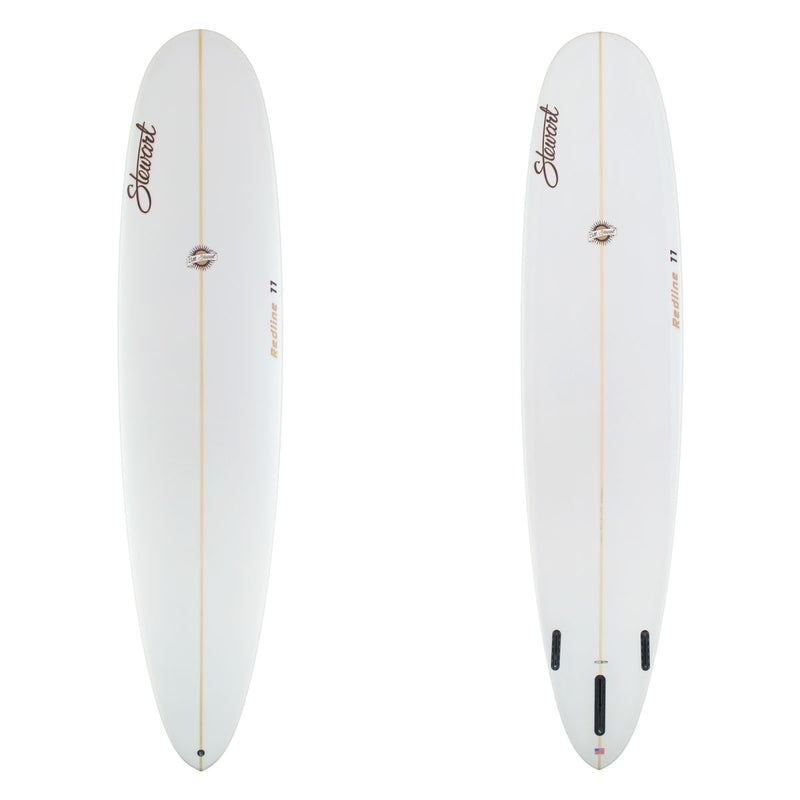 Stewart Longboard 9'0" Redline 11 (9'0", 24", 3 3/8") B#129410 clear and sanded only