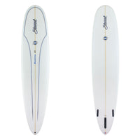 Stewart Longboard 9'0" Redline 11 (9'0", 23 1/2", 3 1/4") B#129671 Gloss & Polish with 2 blue and black pin lines on the deck