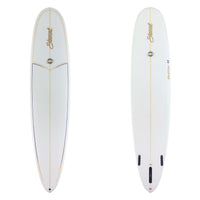 Stewart Longboard 9'0" Redline 11 (9'0", 23 1/2", 3 1/4") B#129697 Gloss & Polish with gold and black pin lines on the deck