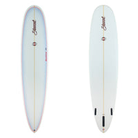 Stewart Longboard 9'0" Redline 11 (9'0", 23 1/2", 3 1/4") B#129698 with a grey fade panel on the deck 