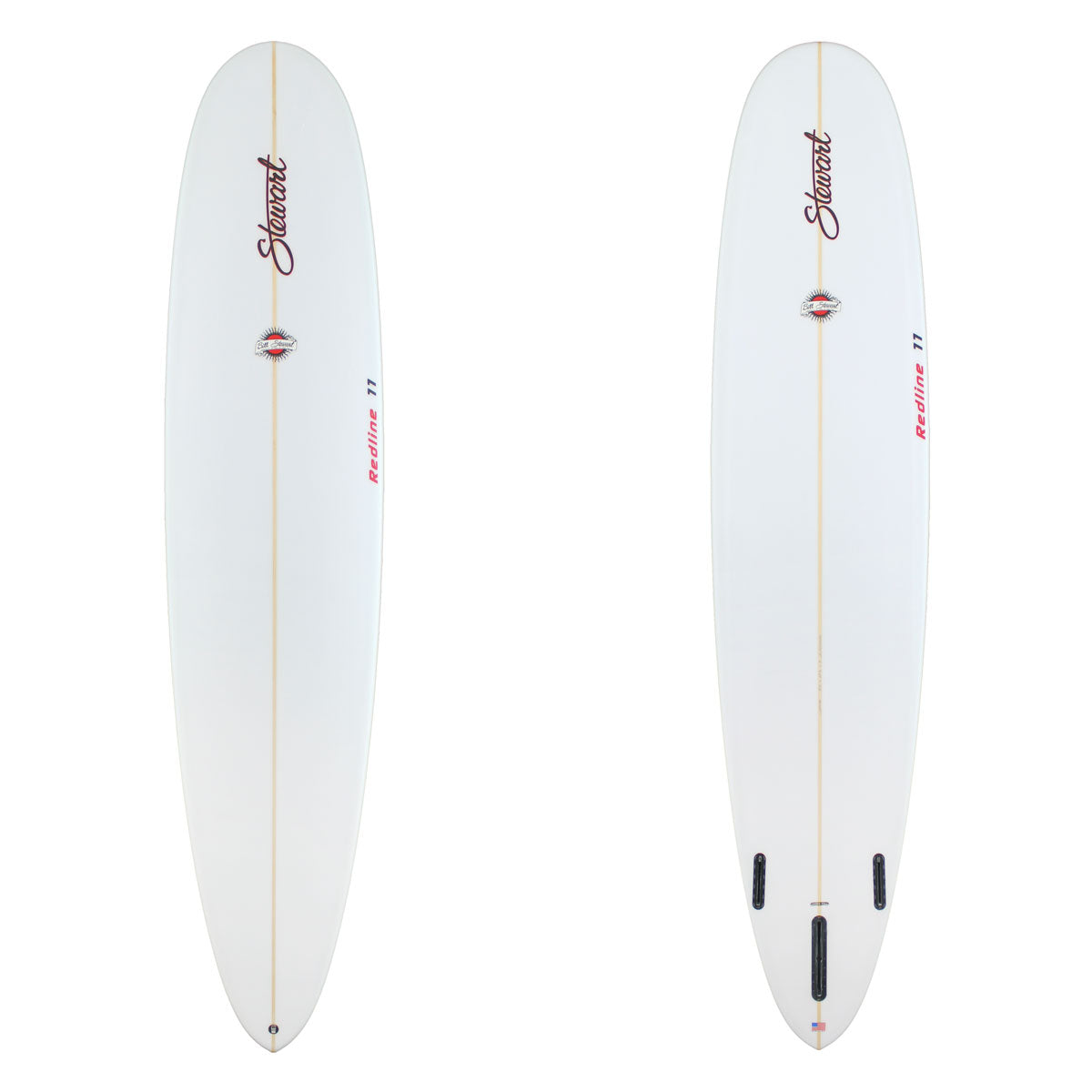 Stewart Longboard 9'0" Redline 11 (9'0", 23 1/2", 3") B#129748 clear and sanded only