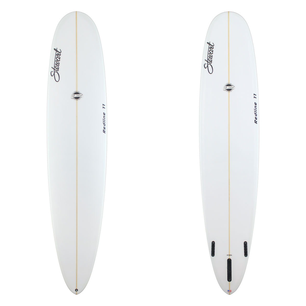 Stewart Longboard 9'0" Redline 11 (9'0", 23", 3 1/4") B#129754 clear and sanded only