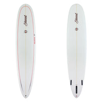 Stewart Longboard 9'0" Redline 11 (9'0", 23 1/4", 3 1/4") B#129782 Gloss & Polish with a red pin line on the deck