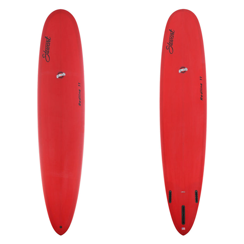 Stewart Longboard 9'0" Redline 11 (9'0", 23", 3 1/8") B#129957 Red Resin Tint Top and Bottom Black Logos