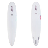 Stewart Longboard 9'0" Redline 11 (9'0", 23 1/4", 3 1/8") B#130127 clear and sanded only with red logos