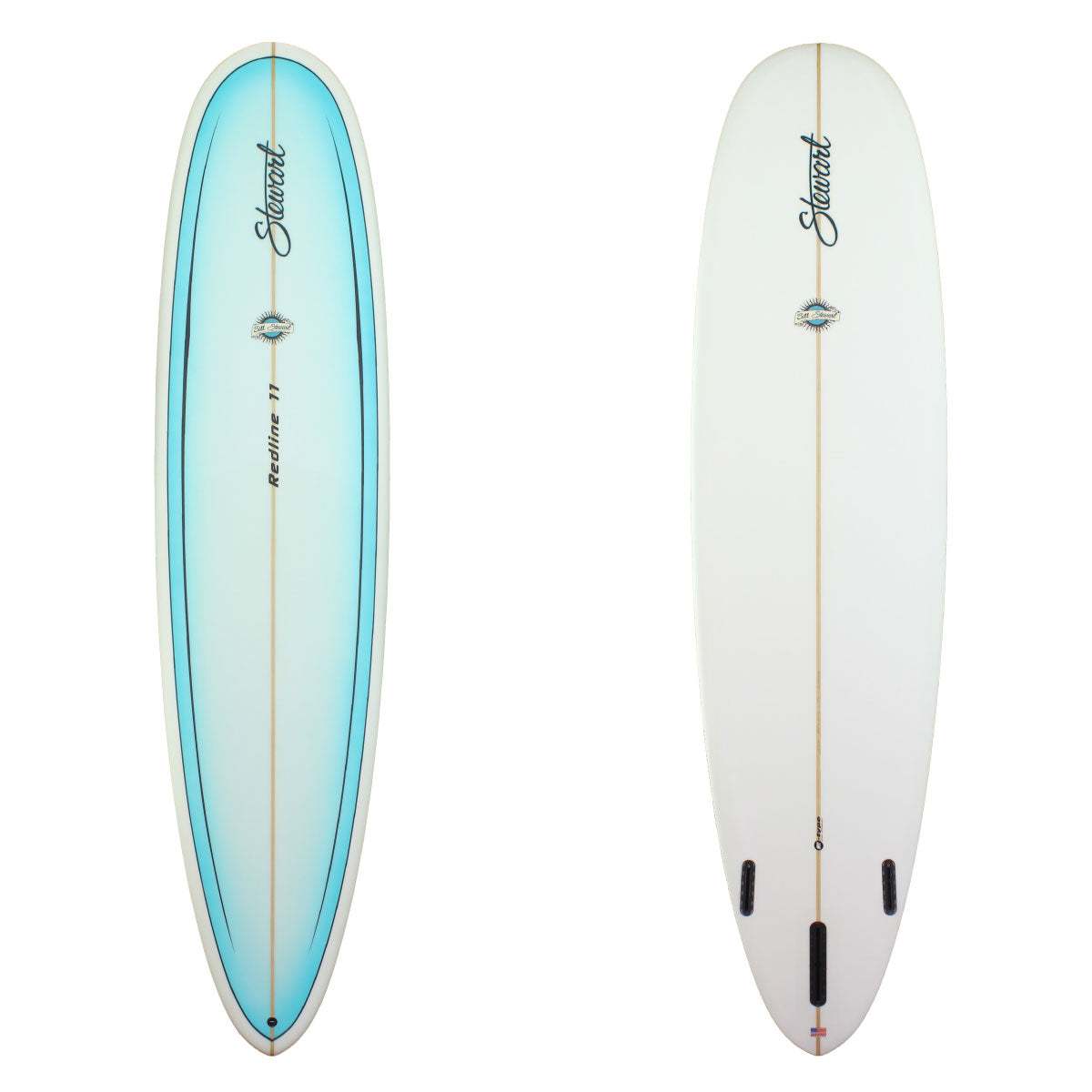 deck and bottom view of blue painted redline 11