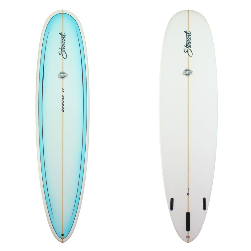 deck and bottom view of blue painted redline 11