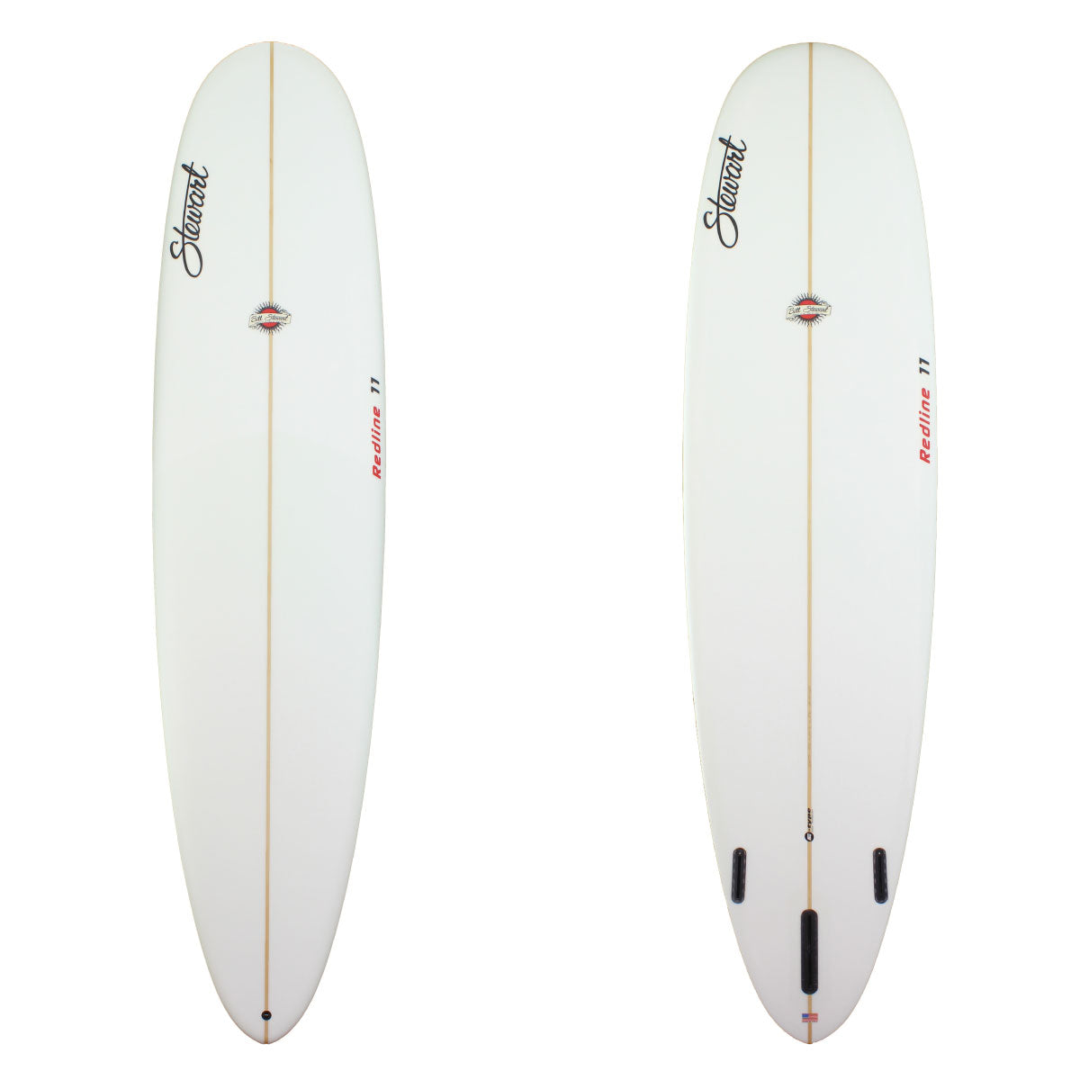 deck and bottom view of clear redline 11