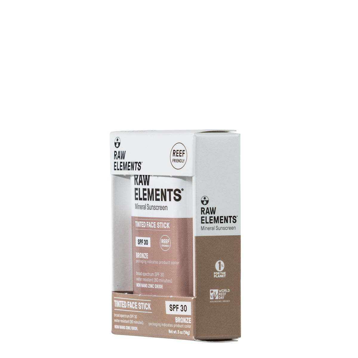 RAW ELEMENTS ECO TINTED STICK SPF 30+ BRONZE