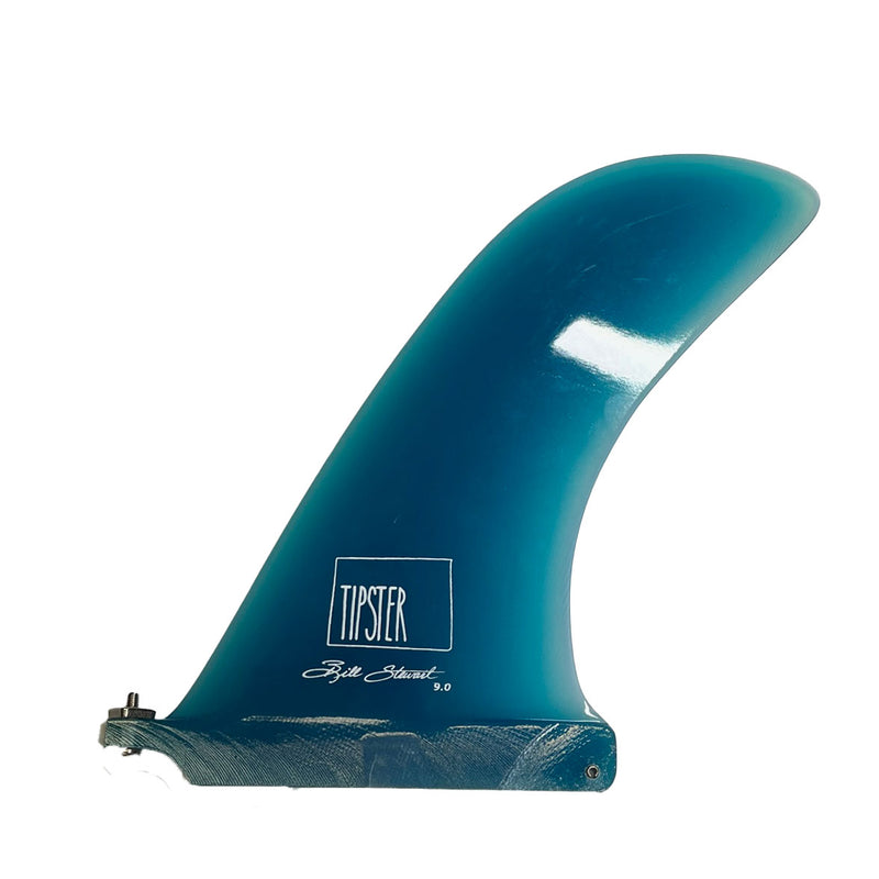 Tipster Fin 9.0" / GLOSS AQUA Rainbow Fin CO