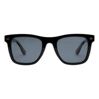 I-Sea Rhythm Black sunglasses with dark lenses on a white background
