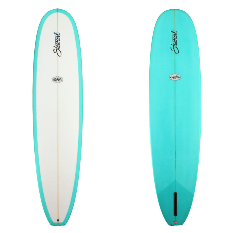 deck and bottom view of stewart ripster with blue bottom 