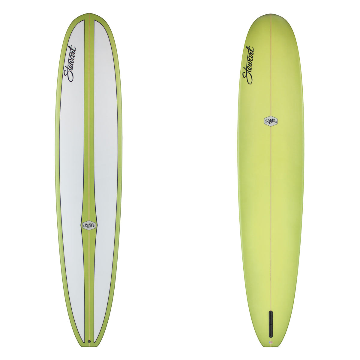 deck and bottom view of green stewart ripster