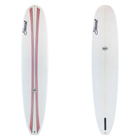 Stewart Longboard 9'2" Ripster (9'2", 23 1/2", 3") B#129143 gloss & polish with red and black pinline on the deck