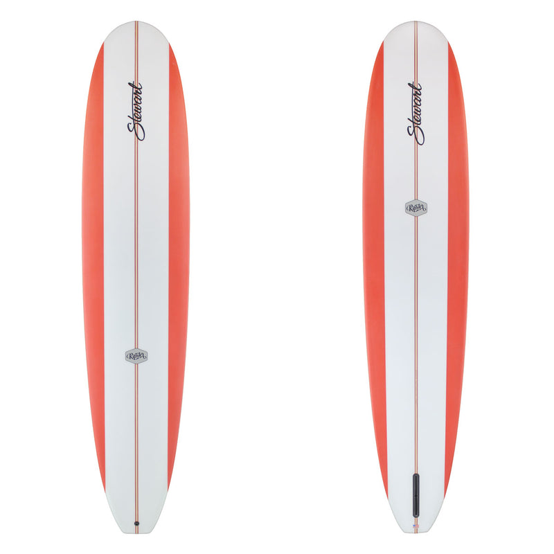 Stewart Longboard 9'4" Ripster (9'4", 23 3/4", 3 1/4") B#129963 with red rail panels 