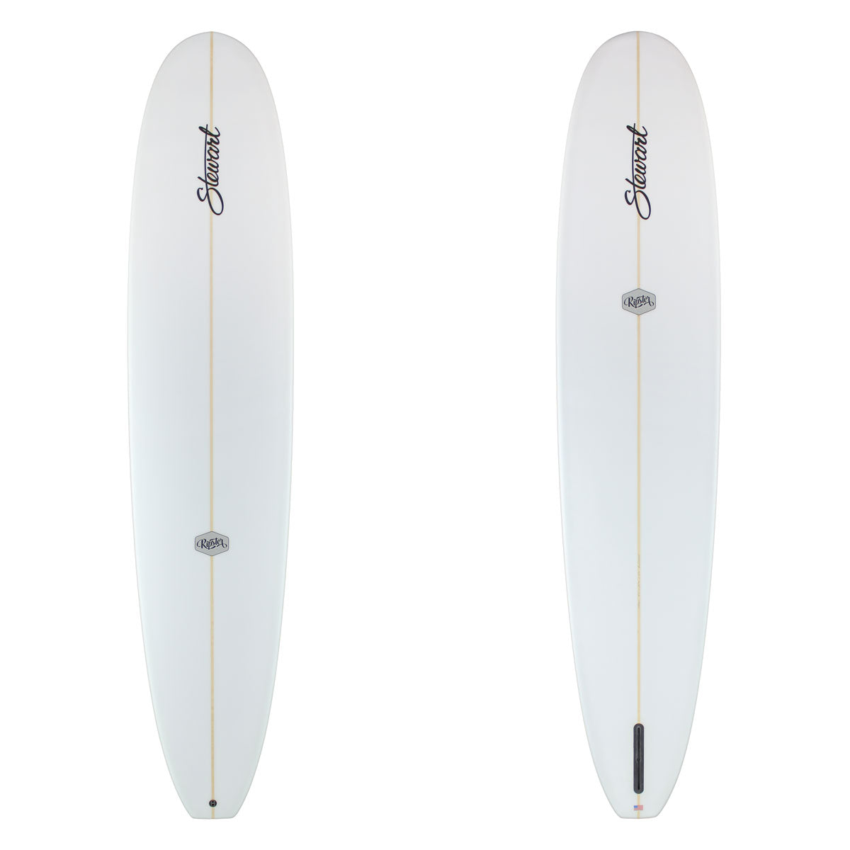 Stewart Longboard 9'4" Ripster (9'4", 23 3/4", 3 1/4") B#129965 clear and sanded only with black logos