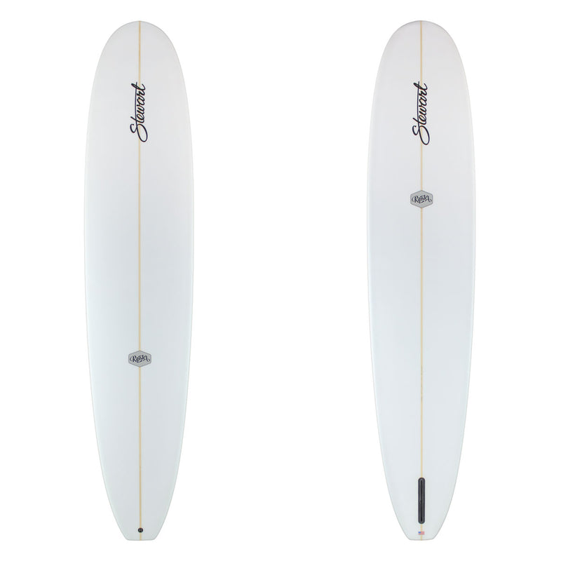 Stewart Longboard 9'4" Ripster (9'4", 23 3/4", 3 1/4") B#129965 clear and sanded only with black logos