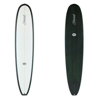 Stewart Longboard 9'6" Ripster (9'6", 24", 3 1/4") B#129999 with a dark green resin tint on the bottom and rails