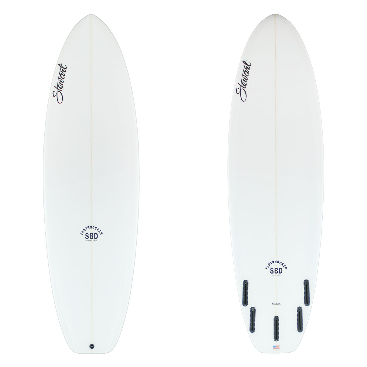 Stewart Hybrid 6'2" Fartknocker SBD (6'2", 21 1/2", 2 5/8") B#130235 clear and sanded only with black logos
