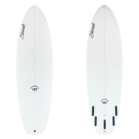 Stewart Hybrid 6'2" Fartknocker SBD (6'2", 21 1/2", 2 5/8") B#130235 clear and sanded only with black logos