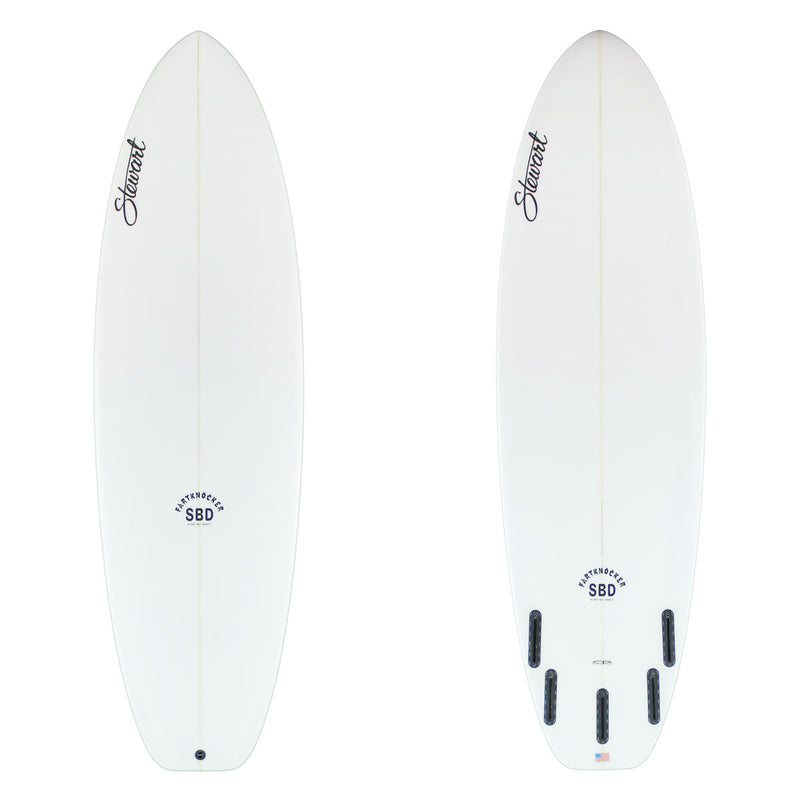 Stewart Hybrid 6'2" Fartknocker SBD (6'2", 21 1/2", 2 5/8") B#130235 clear and sanded only with black logos