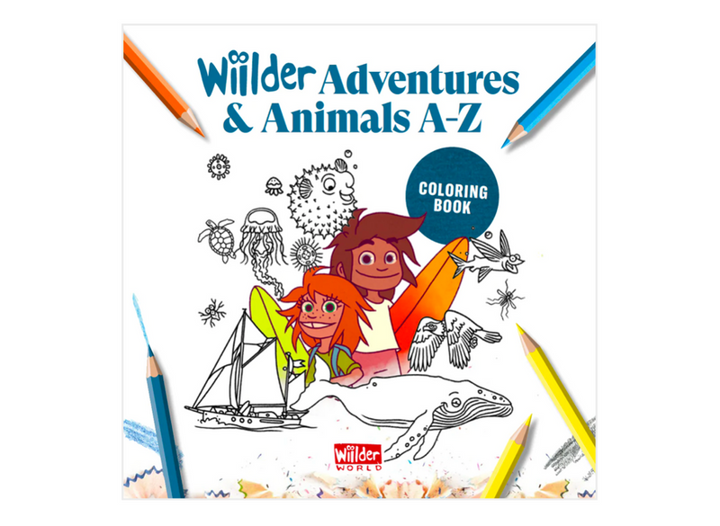 WIILDER ADVENTURES & ANIMALS A-Z COLORING BOOK