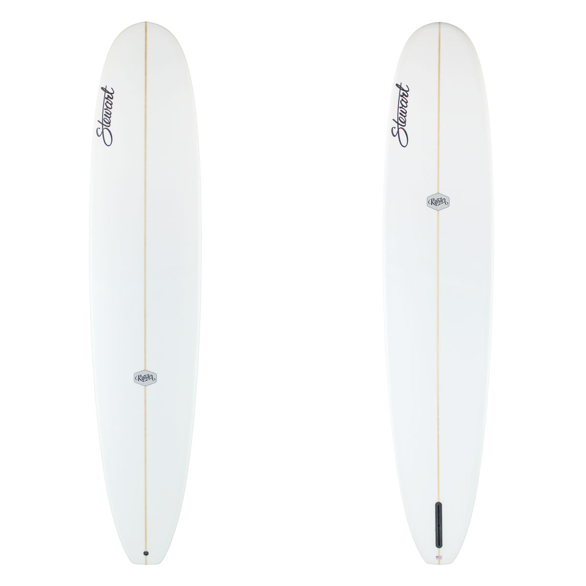 Stewart Longboard 9'8" Ripster (9'8", 24", 3 3/8") B#130104 clear and sanded only with black logos