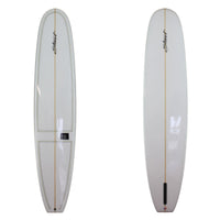 Stewart 9'2" Tipster Longboard clear with gloss and polish with pin lines (9'2", 23", 3") B#128210