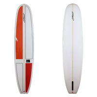 Stewart Longboard 9'8" Tipster (9'8", 23 3/4, 3 1/4) B#127990 red 
and white squares on the deck Gloss & Polish