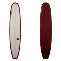 TIPSTER LONGBOARD WITH MAROON BOTTOM AND RAIL RESIN TINT