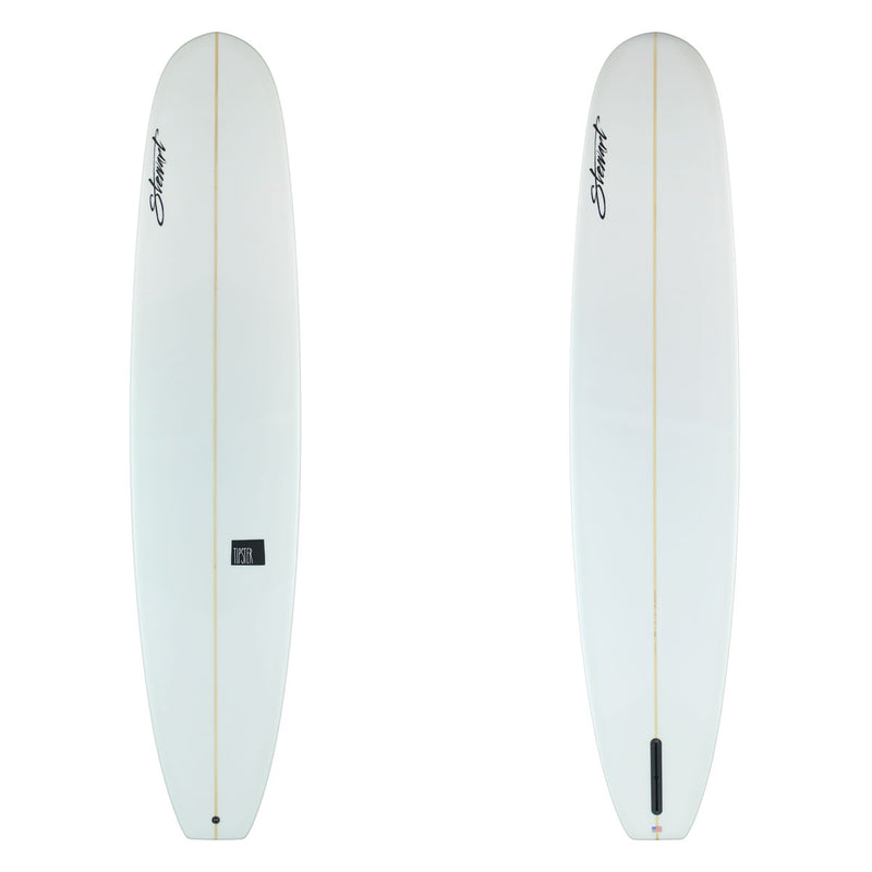 Stewart Longboard 9'0" Tipster (9'0", 23", 3") B#130049 clear and sanded only with black logos