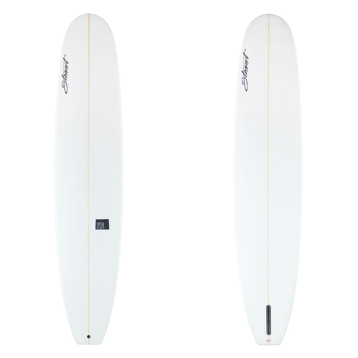 Stewart Longboard 9'2" Tipster (9'2", 23", 3") B#130055 Clear with Black Logos, Sand Only