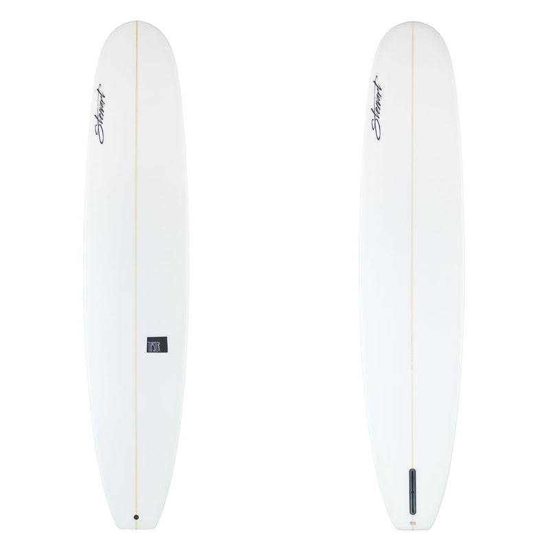 Stewart Longboard 9'2" Tipster (9'2", 23", 3") B#130055 Clear with Black Logos, Sand Only