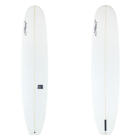 Stewart Longboard 9'4" Tipster (9'4", 23 1/2", 3 1/8") B#130108 Clear with Black Logos, Sand Only