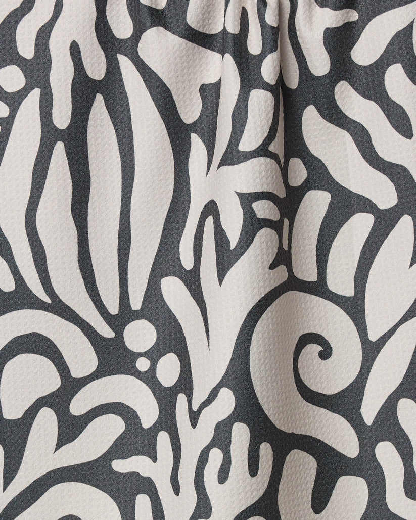 Close-up of fabric with abstract pattern on a dark background