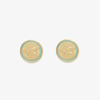 PURA VIDA TIDAL STUD GOLD EARRINGS
