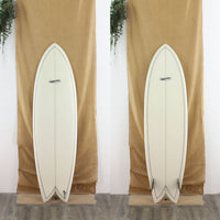 USED Infinity Fish 6'2 21" 3" Poly creme color