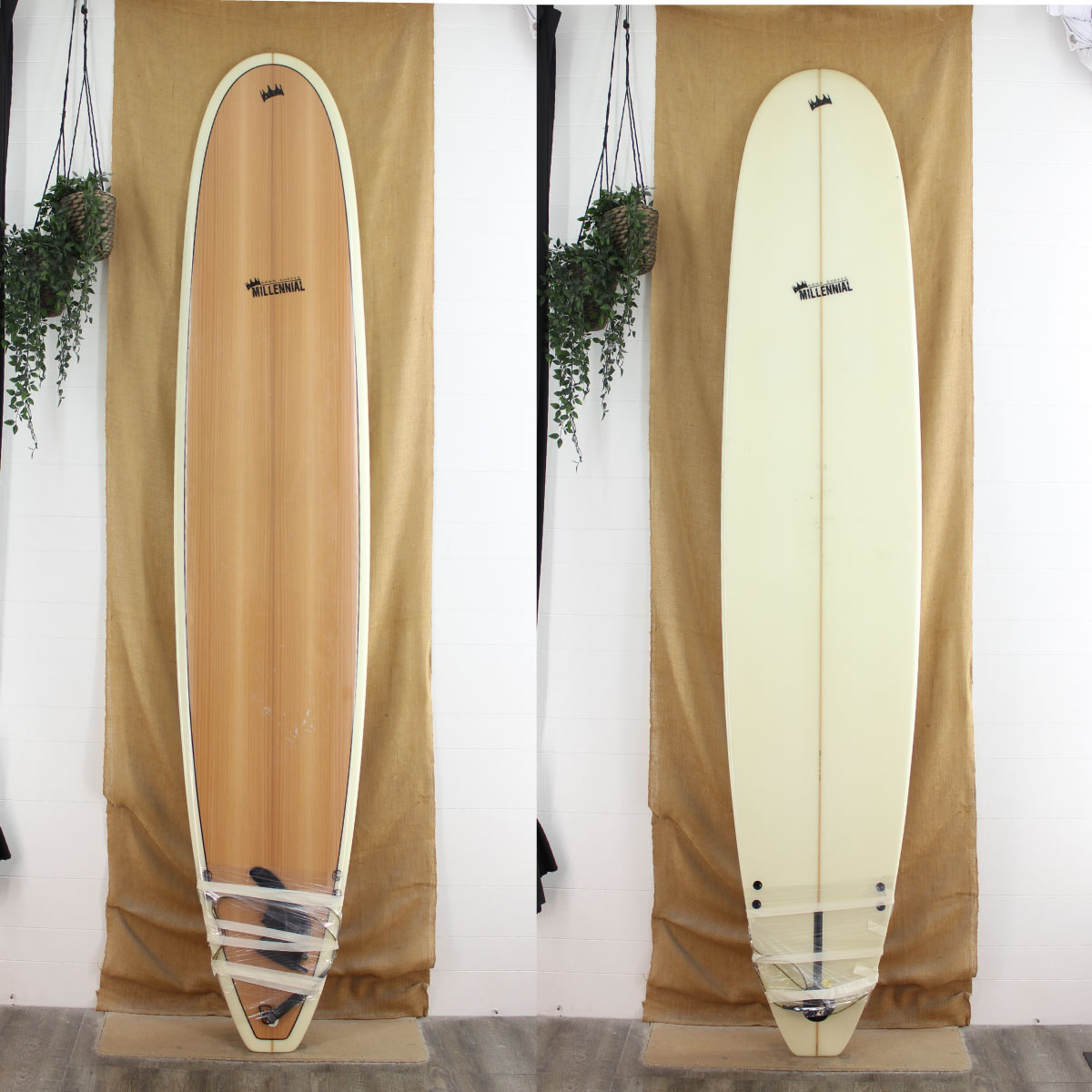 USED Millenial 9'6 23" 3 1/8" Poly with brown deck
