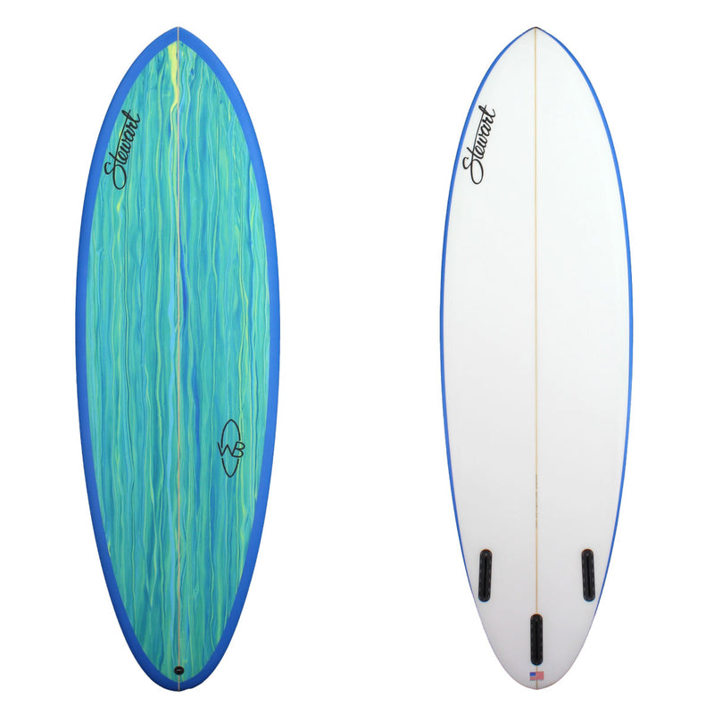 6'2" Wild Bill (6'2", 20 3/4", 2 5/8") Mid-Length B#127517 with blue and green vertical streaks 