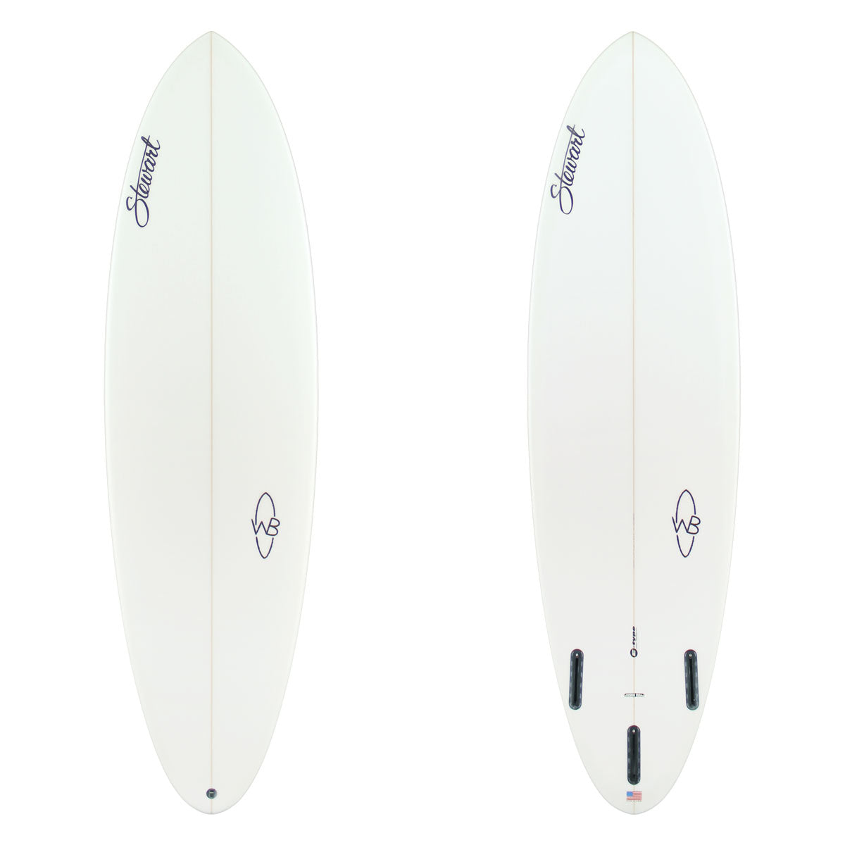 Stewart Mid-Length 6'4" Wild Bill (6'4", 21", 2 3/4") B#129046 clear and sanded only 