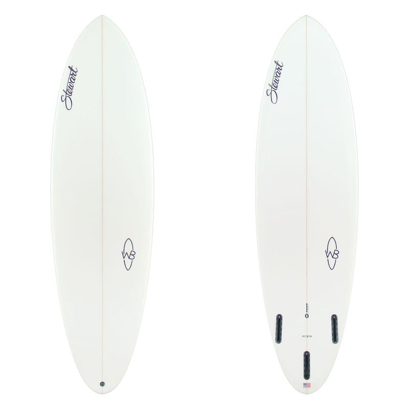 Stewart Mid-Length 6'4" Wild Bill (6'4", 21", 2 3/4") B#129046 clear and sanded only 