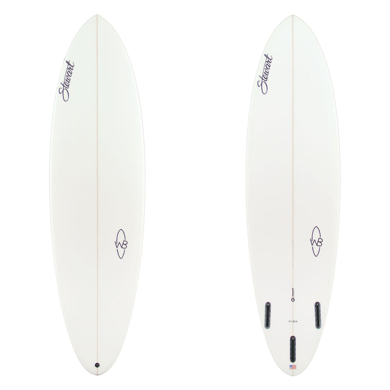 Stewart Mid-Length 6'6" Wild Bill (6'6", 21", 2 5/8") B#129147 clear and sanded only
