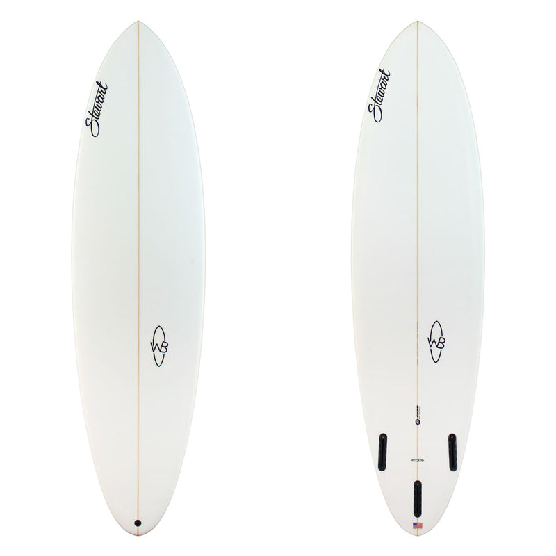 Stewart Mid-Length 6'9" Wild Bill (6'9", 21 3/8", 2 3/4") B#129465 clear and sanded only 