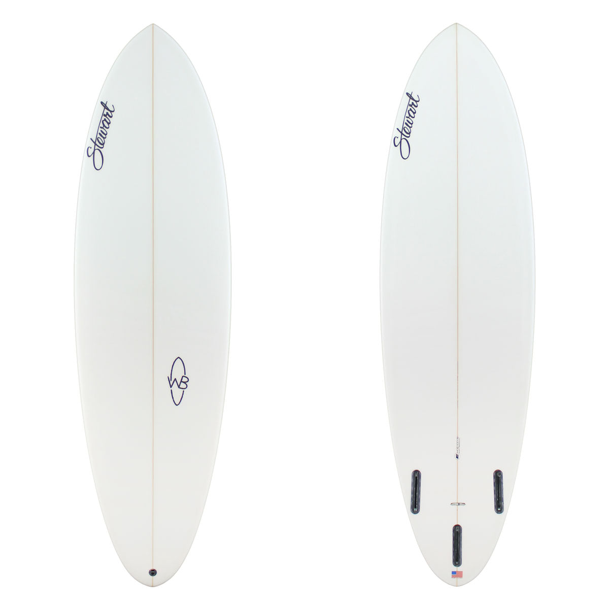 Stewart Sortboard 6'2" Wild Bill (6'2", 20 3/4", 2 5/8") B#129498 clear and sanded only 