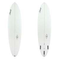Deck and bottom view of a clear white Stewart Wild Bill